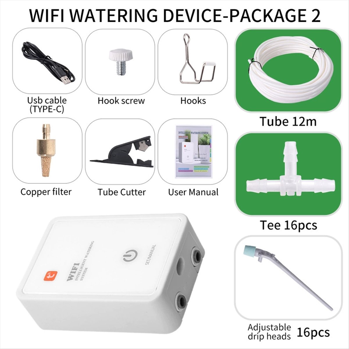 Tuya WiFi スマート散水システム 庭用 自動点滴灌漑 - Smart Garden Box のレビューと価格