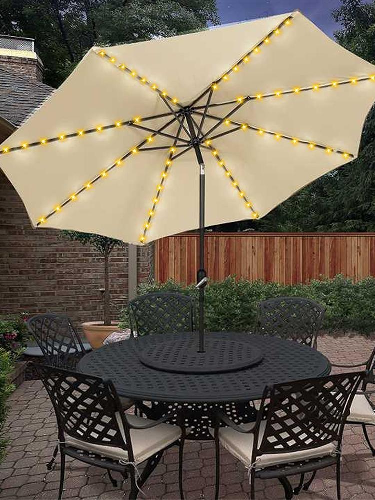 104 LED 傘ストリングライト 8 モード防水ソーラース - Smart Garden Umbrella のレビューと価格