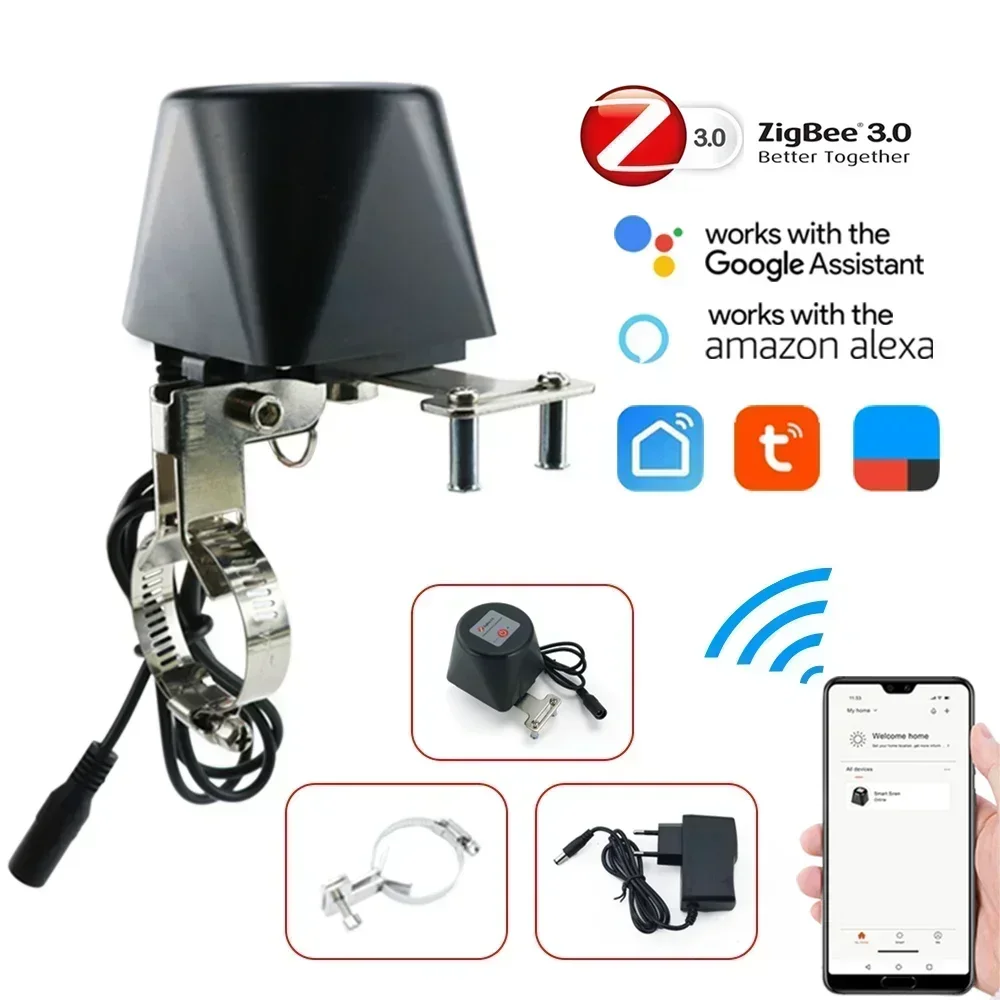 Tuya Zigbee-インテリジェントガスバルブ,庭の水遮 - Smart Garden Instructions のレビューと価格
