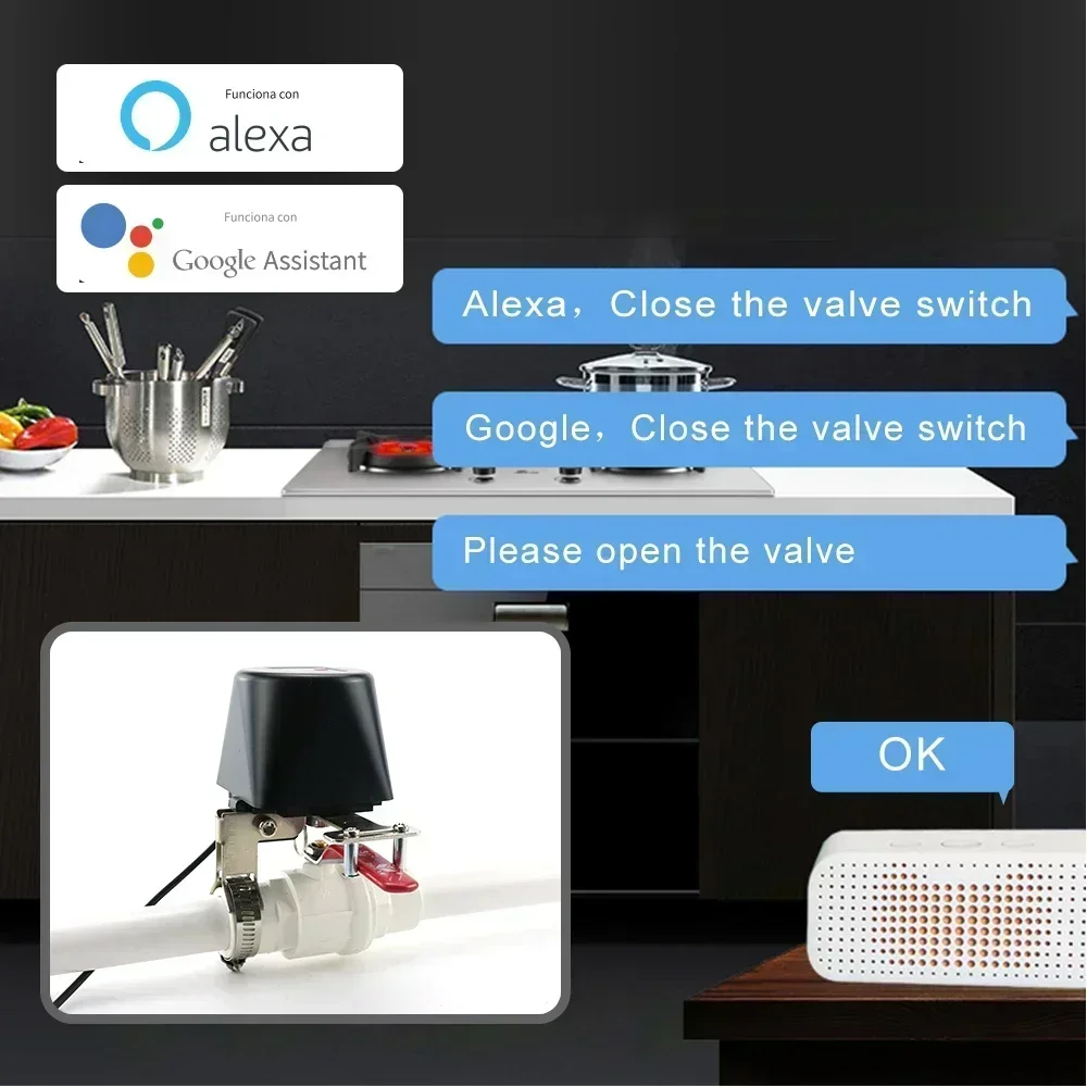 Tuya Zigbee-インテリジェントガスバルブ,庭の水遮 - Smart Garden Instructions のレビューと価格