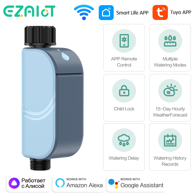 スマート Tuya WIFI 庭の水やりタイマー自動散水タイ - Smart Garden Project のレビューと価格
